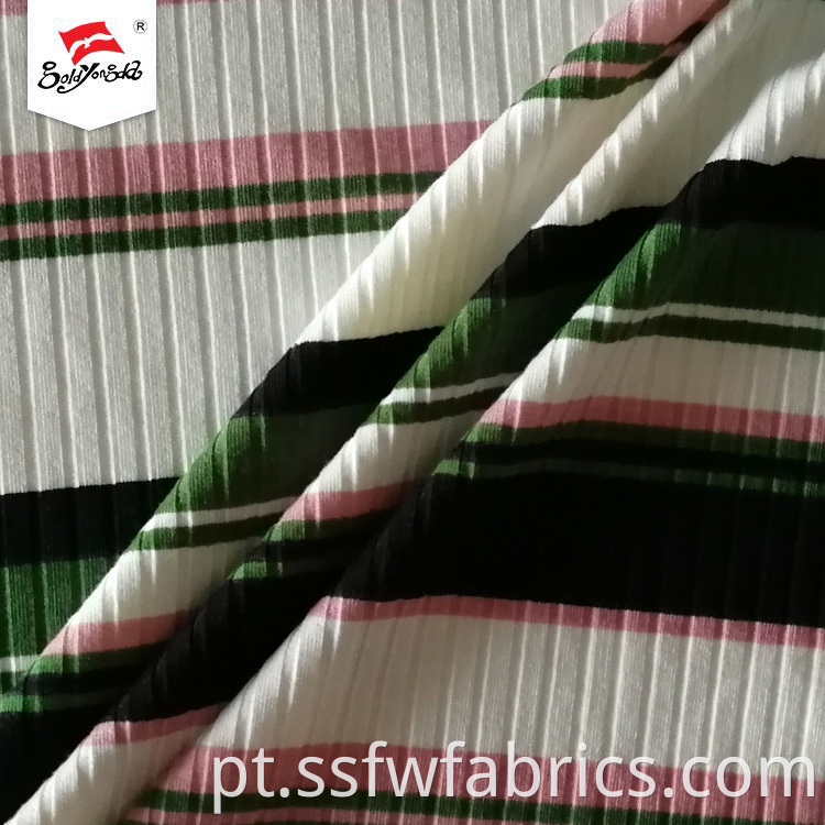 Shaoxing Factory Rib Print Stripe